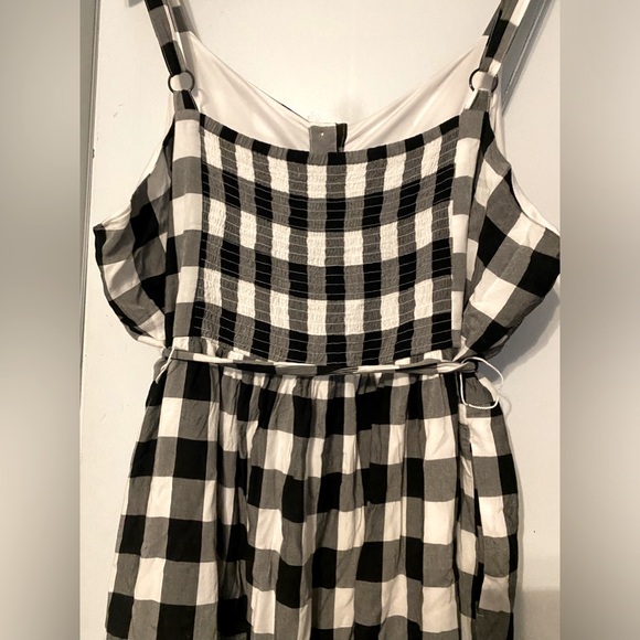 🖤🤍Lane Bryant - Spring Gingham Button-Front Midi Dress - Picture 8 of 8